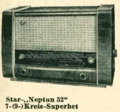 Neptun 52; Apparatebau Backnang (ID = 514507) Radio