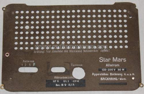 Star-Mars ; Apparatebau Backnang (ID = 2476012) Radio