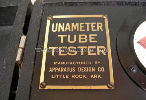 Unameter Tube Tester ; Apparatus Design Co. (ID = 1078983) Equipment