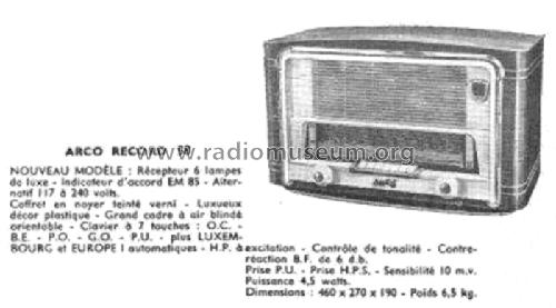 Record 58; Arco Jicky, Le (ID = 1479904) Radio