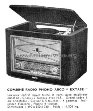 Extase Combiné Radio Phono ; Arco Jicky, Le (ID = 1479814) Radio