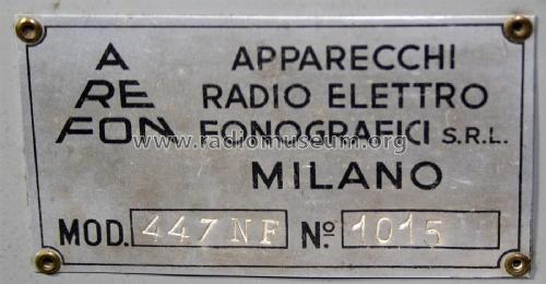 447N ; Arefon Apparecchi (ID = 2638586) Radio