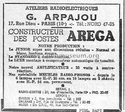 Junior ; Aréga, G. Arpajou; (ID = 2506429) Radio