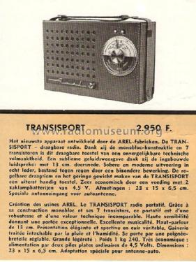 Transisport ; Radio Arel A.R.E.L.; (ID = 1707854) Radio