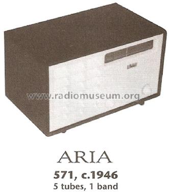 571 Ch= 571X; Aria brand, Allied (ID = 1741228) Radio