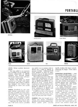 unknown portable ; Aria brand, Allied (ID = 1822615) Radio