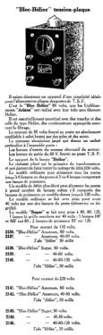 Alimentation tension-plaque 'Bloc-Hélior' ; Ariane; Paris (ID = 1842282) Power-S