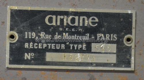 505; Ariane; Paris (ID = 2654695) Radio