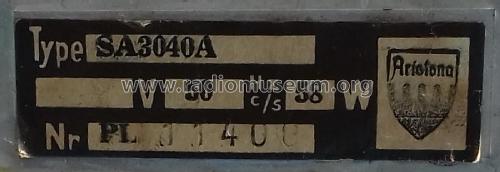 SA3040A; Aristona B; Brüssel (ID = 2526775) Radio