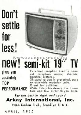 Semi-kit 19' TV ; Arkay International (ID = 1734469) Kit