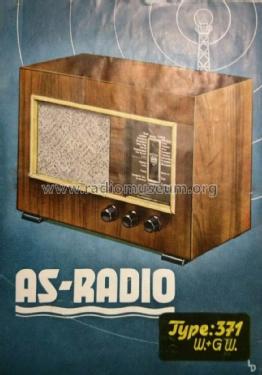 AS-Radio 371 W; Arndt & Steinseifer (ID = 2612633) Radio
