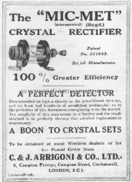 MIC-MET crystal detector ; Arrigoni, C. & J. & (ID = 2749603) Bauteil