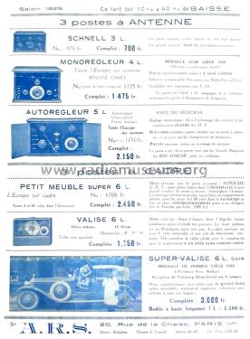 Valise 6 lampes ; ARS A.R.S., Société (ID = 2485879) Radio