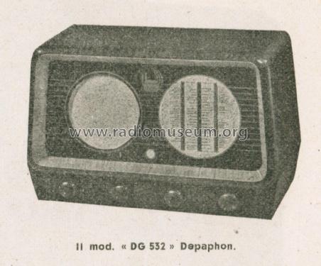 Depaphon DG532; ART - Panart; Milano (ID = 2522504) Radio