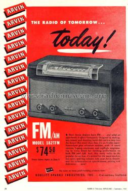 182TFM Ch= RE-237; Arvin, brand of (ID = 1246888) Radio