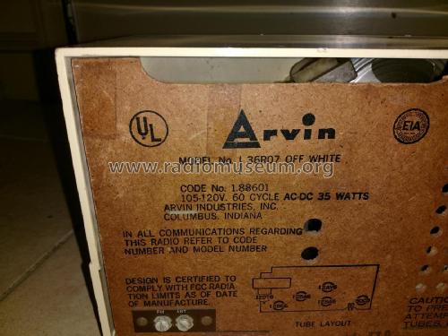 36R07 ; Arvin, brand of (ID = 2439487) Radio