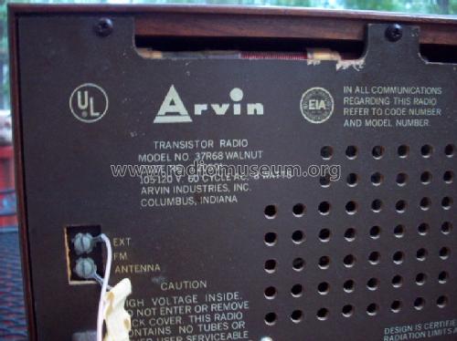 37R68 ; Arvin, brand of (ID = 1071896) Radio