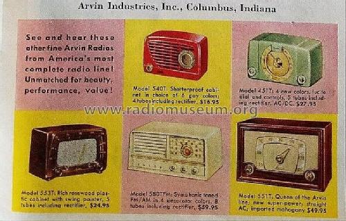 451T Deluxe Ch= RE-281; Arvin, brand of (ID = 2811677) Radio