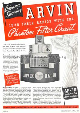 518 Phantom Baby Ch= 518; Arvin, brand of (ID = 1001705) Radio