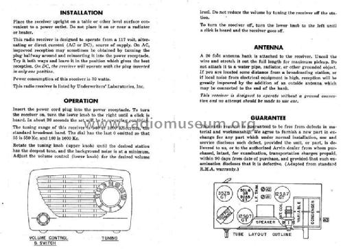 540T Ch= RE-278; Arvin, brand of (ID = 1811217) Radio