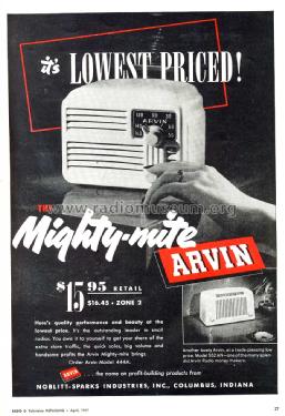 552AN Ch= RE-231; Arvin, brand of (ID = 1190845) Radio