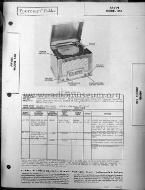 558 Ch=RE-204 RE204; Arvin, brand of (ID = 1211539) Radio