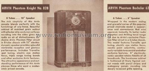 628CS Phantom Bachelor ; Arvin, brand of (ID = 1105493) Radio
