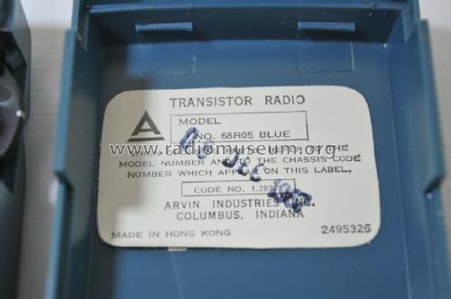 6 Transistor 68R05 Code 1.28301; Arvin, brand of (ID = 2565198) Radio