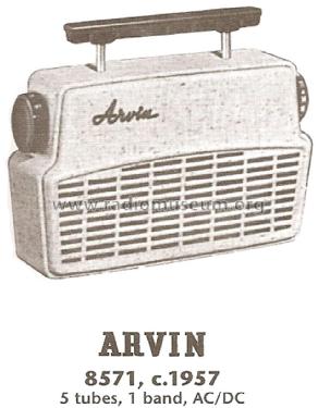 8571-3 Ch= 1.41100; Arvin, brand of (ID = 1745476) Radio