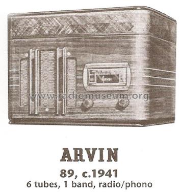88 Ch= RE-35; Arvin, brand of (ID = 1741964) Radio
