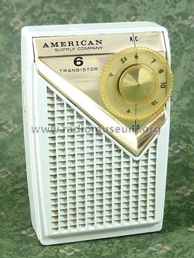 American Supply Company 6 Transistor 61N25-07; Arvin, brand of (ID = 2619590) Radio