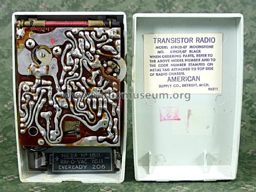 American Supply Company 6 Transistor 61N25-07; Arvin, brand of (ID = 2619592) Radio