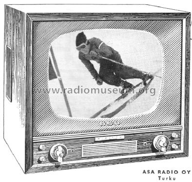 Asavisio 'Taikaverho' 206/43; Asa Radio Oy; Turku (ID = 1153619) Television