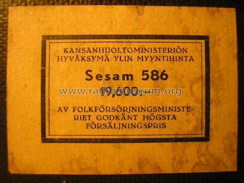 Sesam 586; Asa Radio Oy; Turku (ID = 952001) Radio