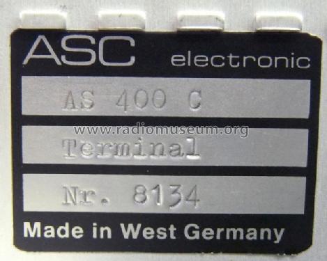 Control-Terminal AS400C; ASC; Hösbach und (ID = 633576) Reg-Riprod