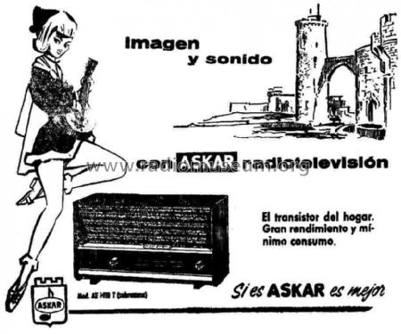 Sobremesa AE-1410-T; Askar, Ascar; Irún (ID = 775070) Radio