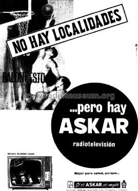 Alonso Cano AE-59-T-762-A; Askar, Ascar; Irún (ID = 1393752) Television