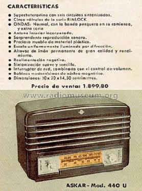 440U; Askar, Ascar; Irún (ID = 855503) Radio