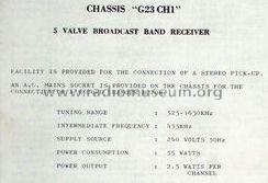 Granada GD042 Ch= G23 CH1; Astor brand, Radio (ID = 1456923) Radio
