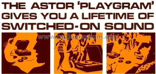 Playgram GB024; Astor brand, Radio (ID = 2070068) Ton-Bild