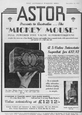 Mickey Mouse OZ; Astor brand, Radio (ID = 1692050) Radio