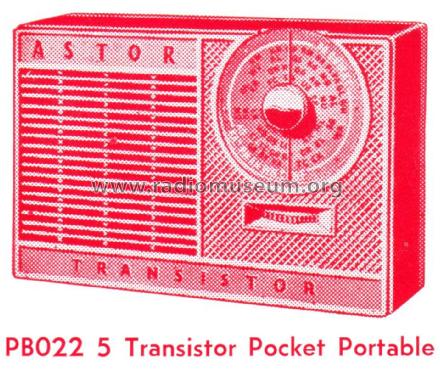 Transistor PB022; Astor brand, Radio (ID = 2259046) Radio