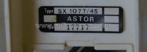 Little Big Noise SX1077 /45; Astor brand, Radio (ID = 1605614) Radio