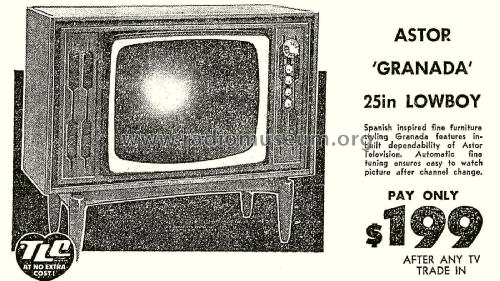 Granada 23' TB024 Ch= Series 11; Astor brand, Radio (ID = 2972519) Television