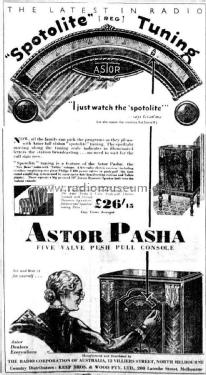 Pasha ; Astor brand, Radio (ID = 2581041) Radio