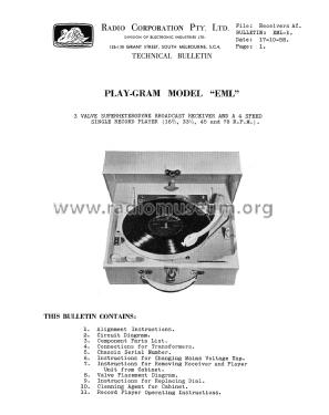 Play-Gram EML; Astor brand, Radio (ID = 3143742) Radio