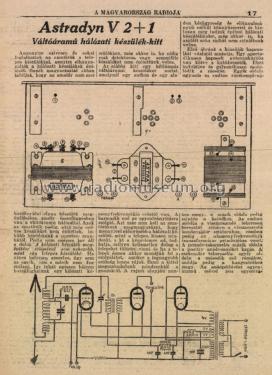 Astradyn V2+1; Astra; Budapest (ID = 2342366) Radio