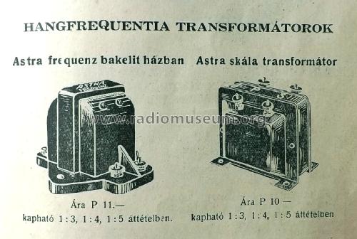 Frequenz Audio Transformers; Astra; Budapest (ID = 1287946) Radio part