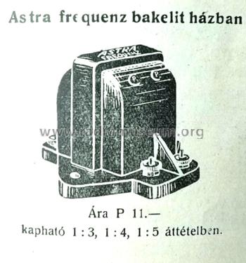 Frequenz Audio Transformers; Astra; Budapest (ID = 1287961) Radio part