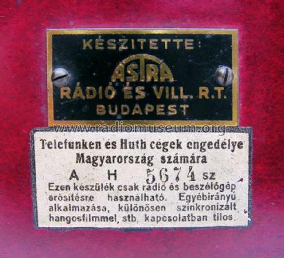 Novitas ; Astra; Budapest (ID = 1147216) Radio